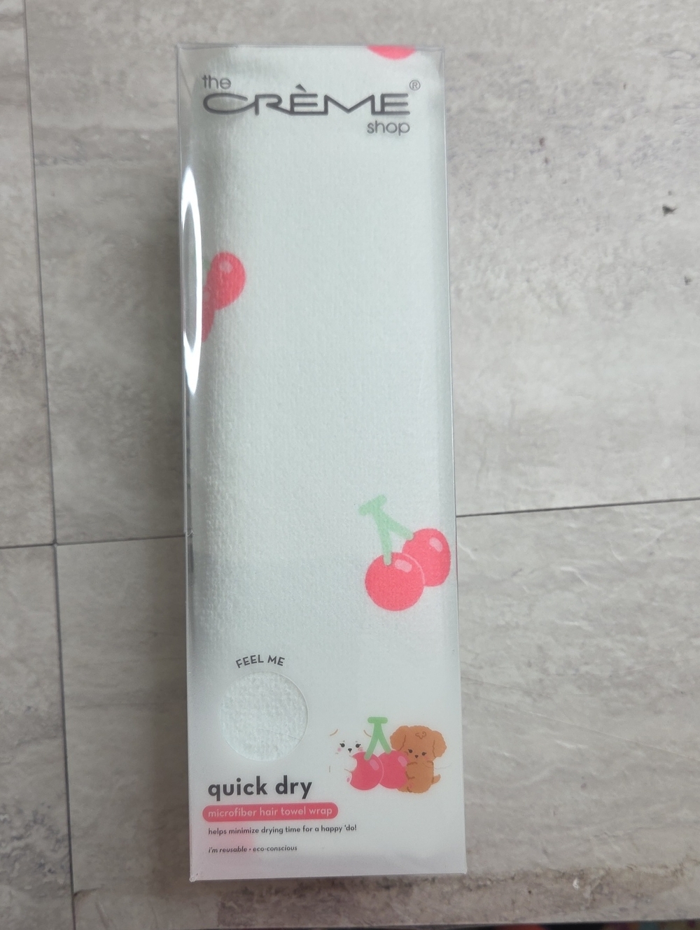 The Crème Shop Quick Dry Microfiber Hair Towel Wrap Reusable